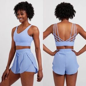Buffbunny monarch bra, rainwater blue, size medium.